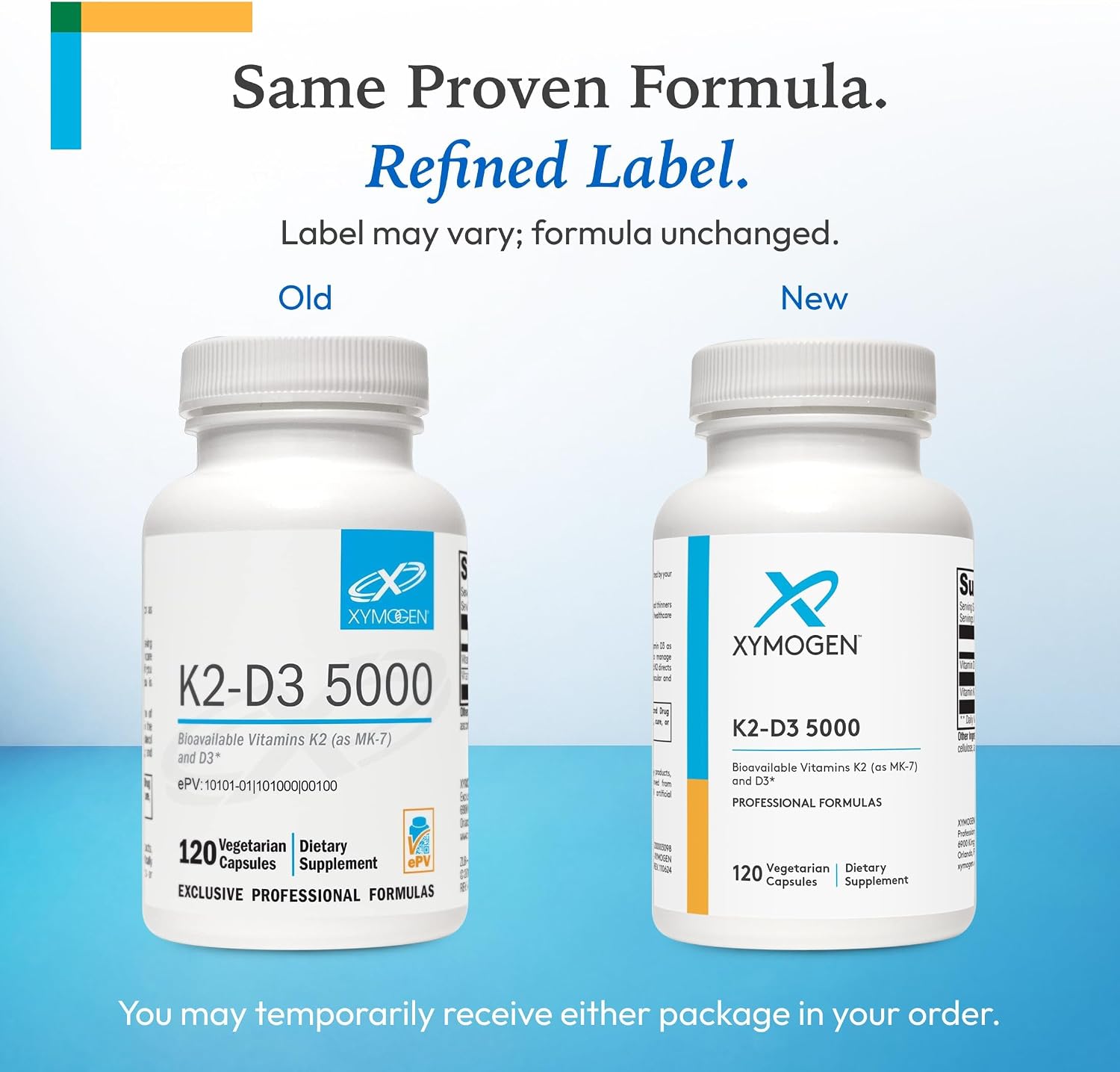 XYMOGEN K2-D3 5000 - Vitamin D3 and K2 Supplement, 120 Capsules - görsel 4