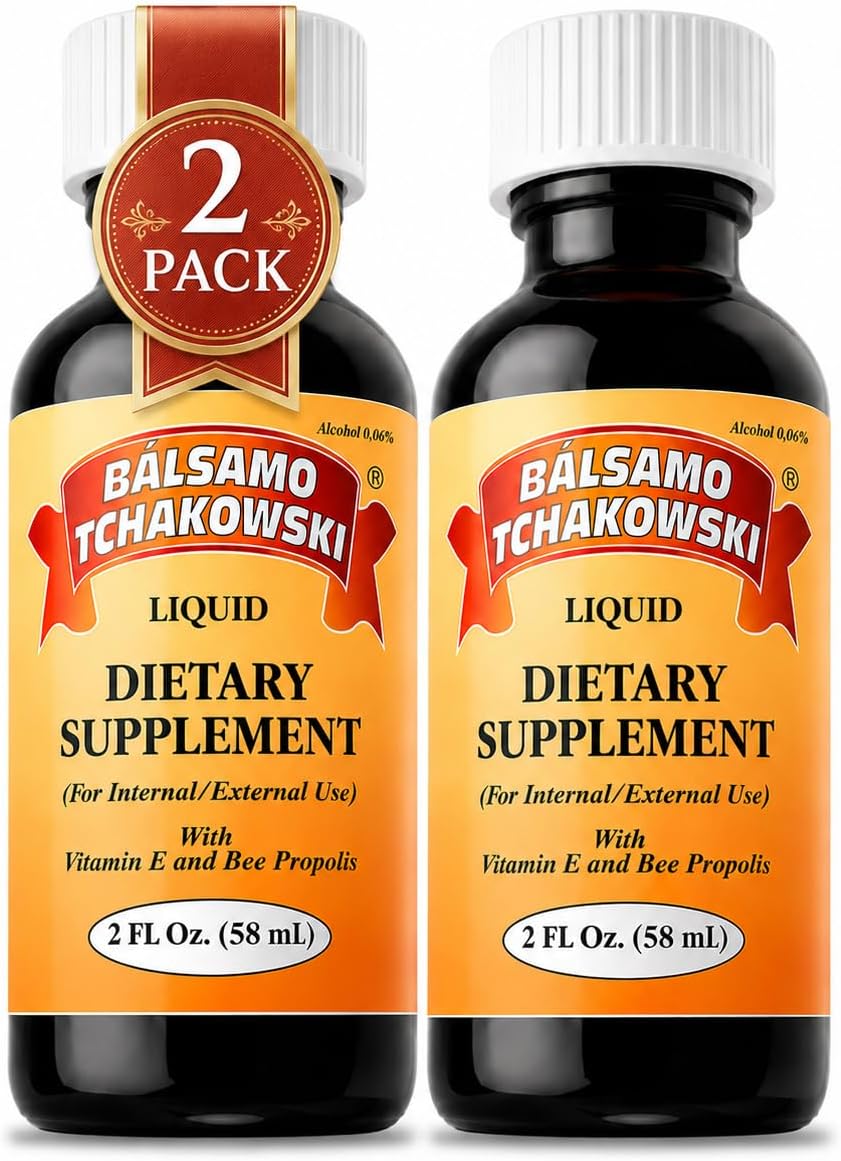 Balsamo Tchakowski Liquid Bee Propolis Extract - Natural Supplement with Vitamin E, 2-Pack - görsel 1