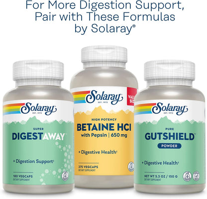 SOLARAY L-Cysteine 500 mg – Digestion, Hair, Skin & Nails Support, Antioxidant Support – 30 VegCaps