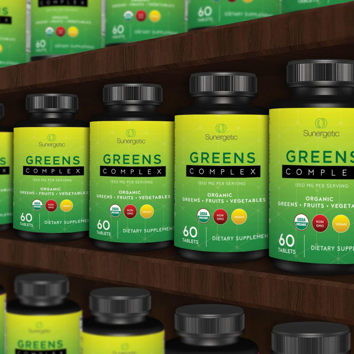 Sunergetic USDA Organic Greens Superfood Tablets - görsel 7