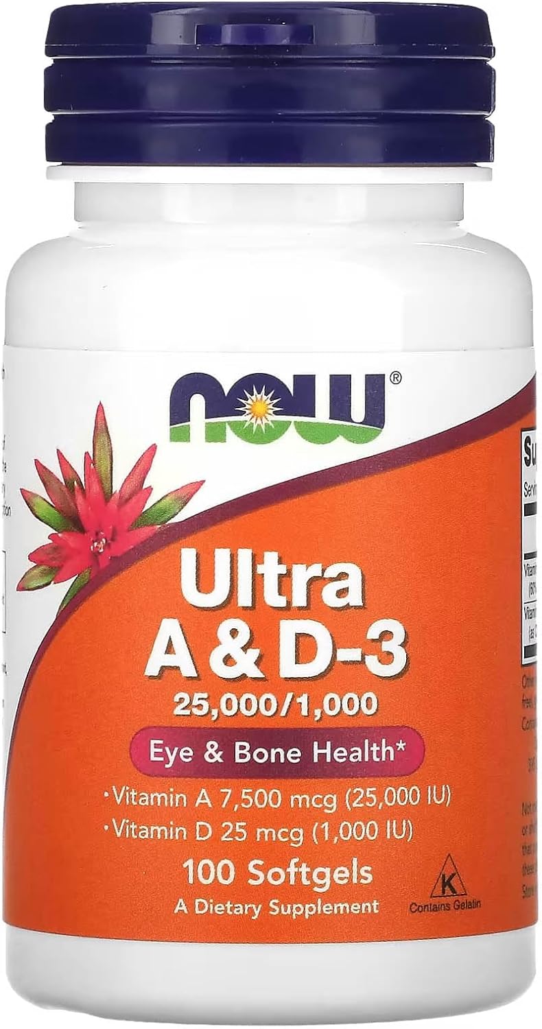 NOW Foods Ultra A & D 25000/1000 100 Softgels - görsel 1