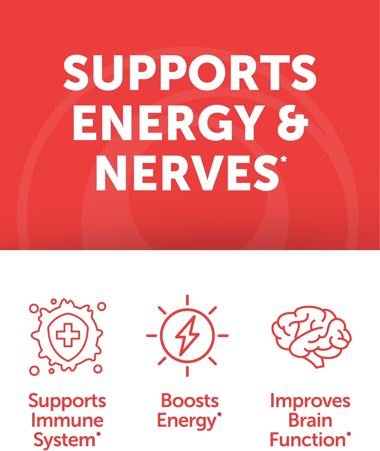 Lunakai USA-made Vitamin B12 Gummies 3000mcg - Methylcobalamin for Energy Metabolism & Nervous System Support - Non-GM Vegan - 6 Pack (60 Gummies per Bottle) - görsel 7