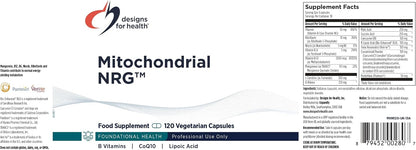 Designs for Health Mitochondrial NRG - Mitochondrial Energy Support with CoQ10, ALA, Resveratrol & Curcumin (120 Vegan Capsules)