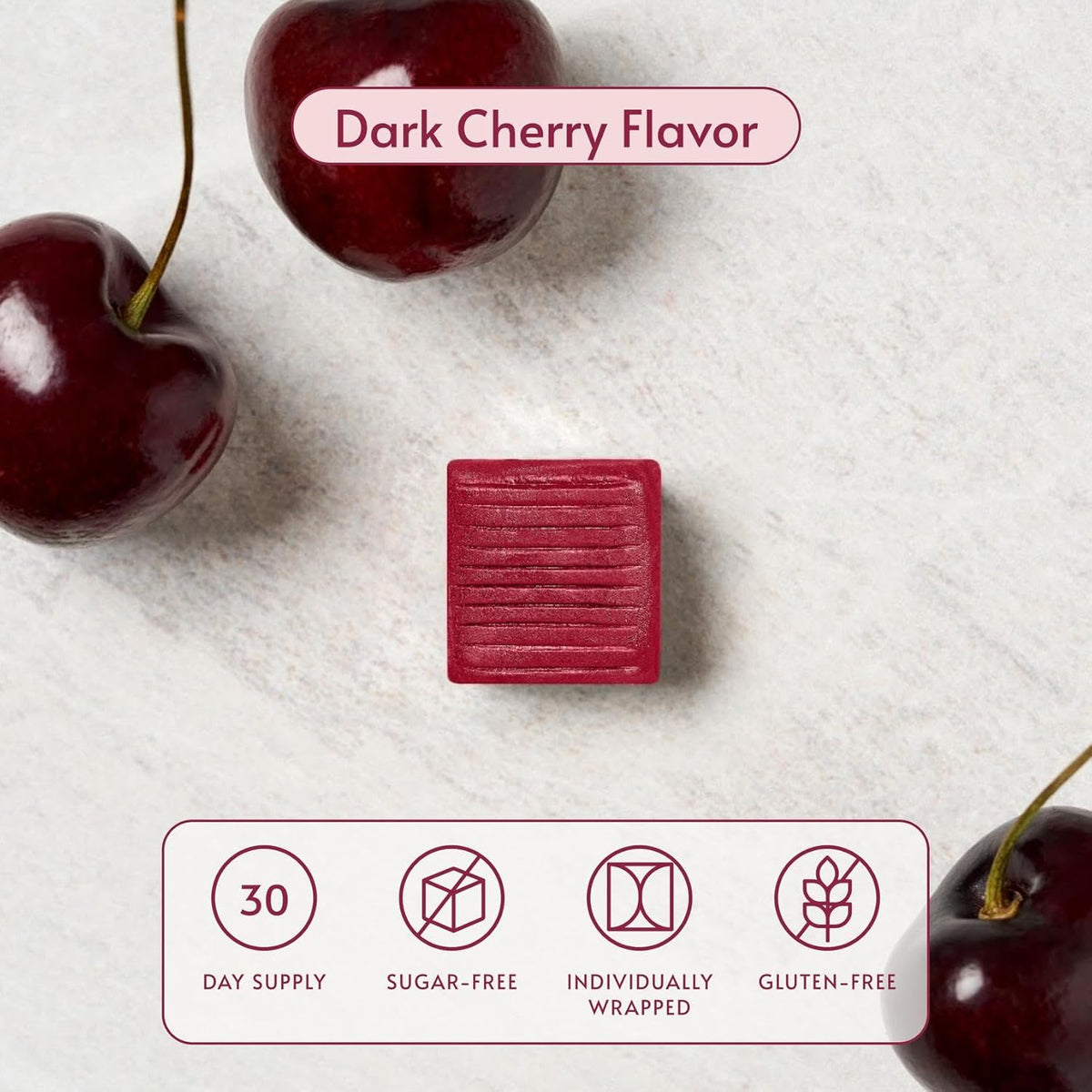 Bariatric Advantage Multi Chewy Bite - Dark Cherry - 60 Count - görsel 3