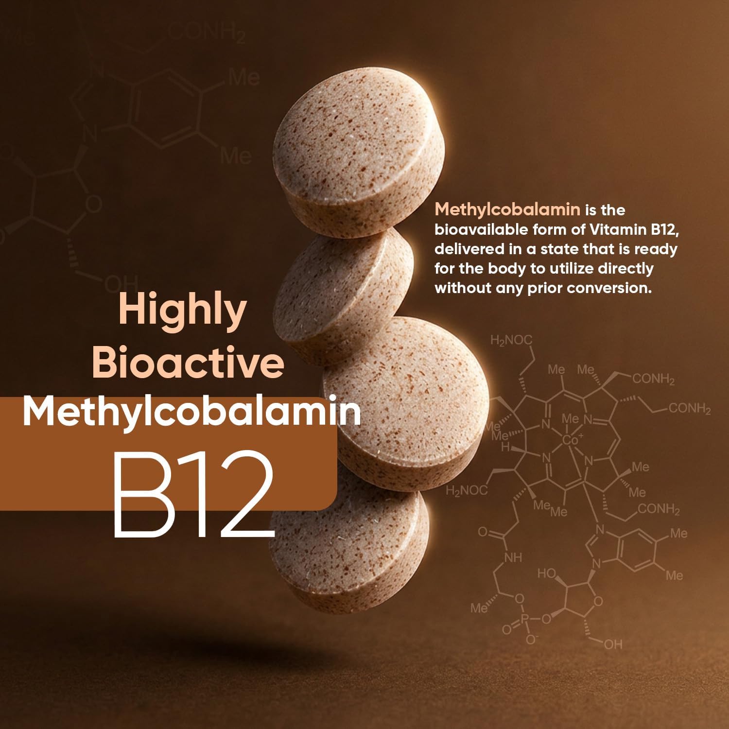 WeightWorld Vitamin B12 5000mcg Methylcobalamin – 180 Tablets (6-Month Supply) - görsel 4