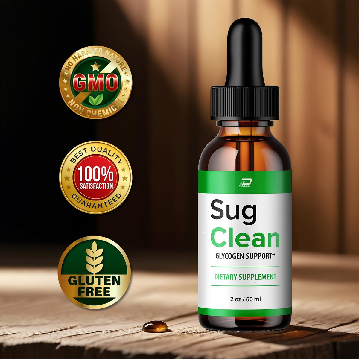 Indelo Sug Clean Drops – Extra Strength Glycogen Liquid Drops, 3-Pack - görsel 3