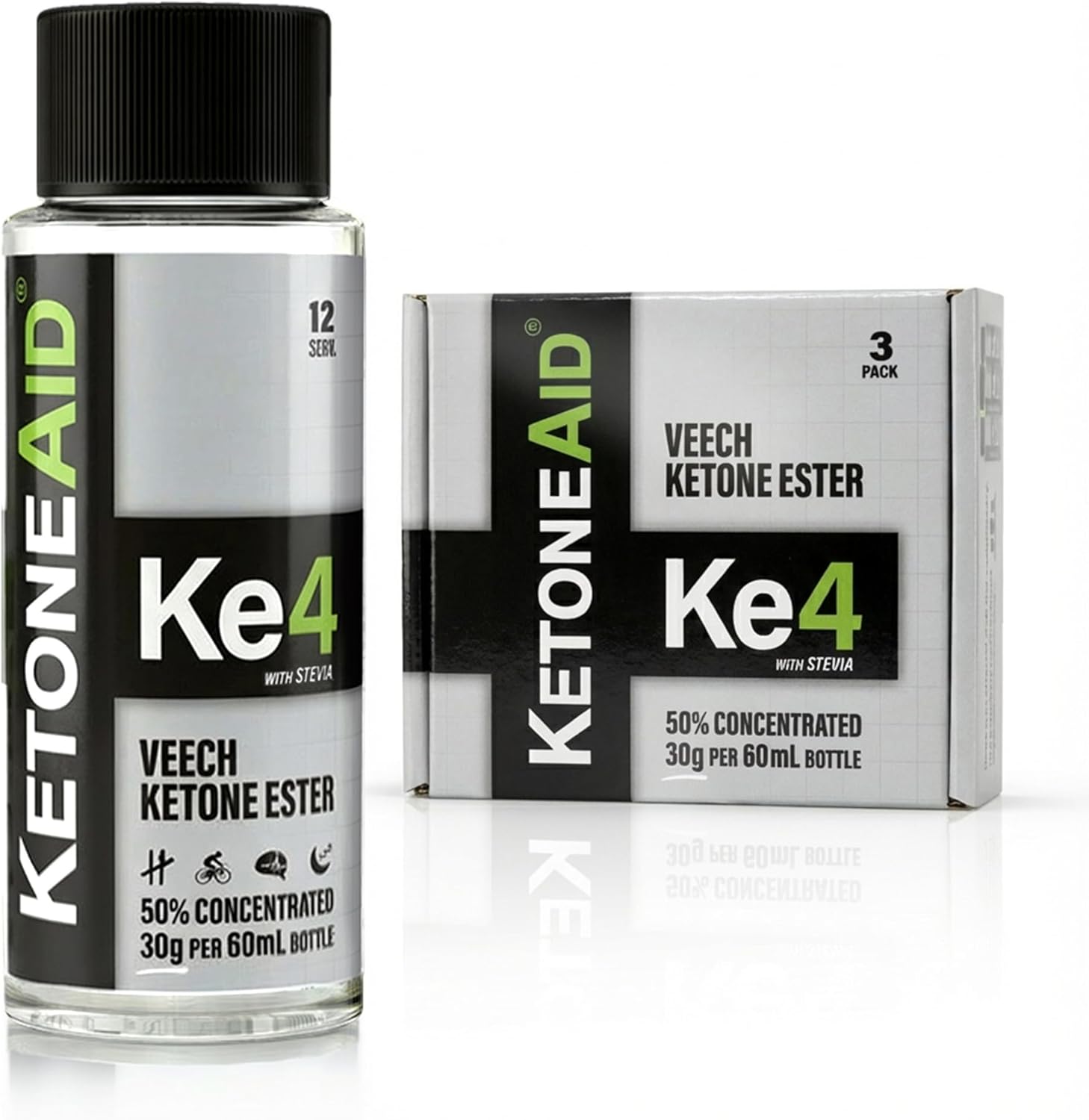 KetoneAid Ke4 Ketone Ester Concentrate (3 Pack) - görsel 1