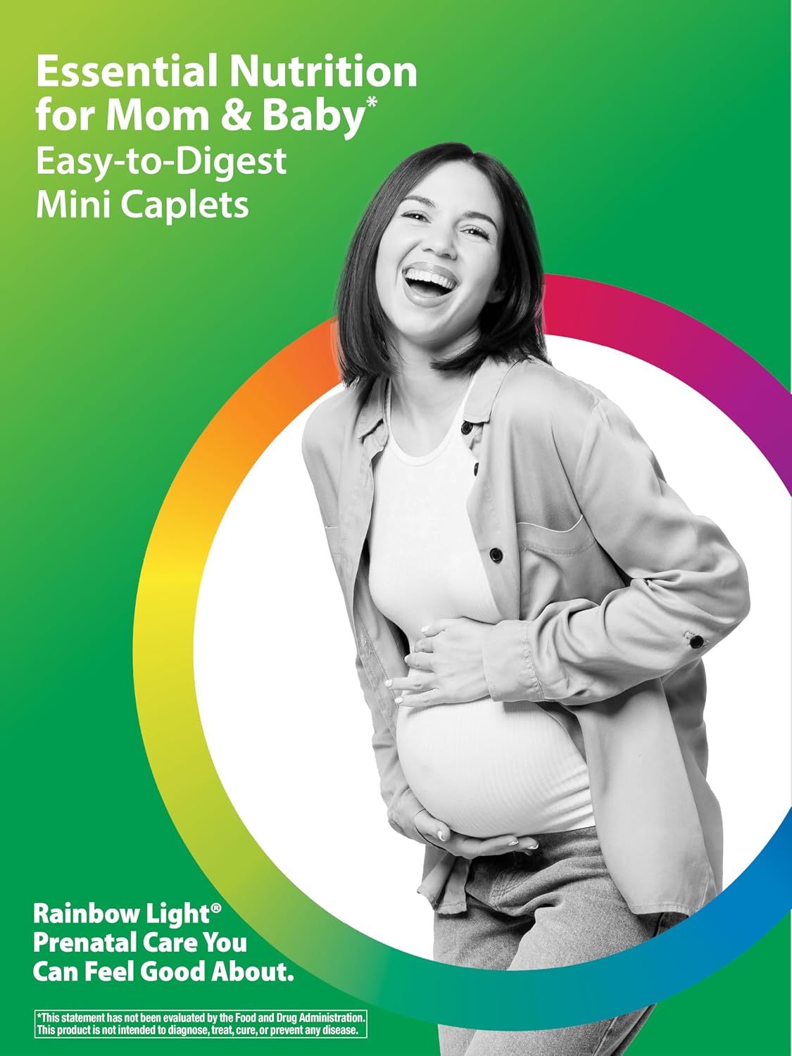 Rainbow Light Prenatal + Multivitamin - 180 Vegan Caplets - görsel 3