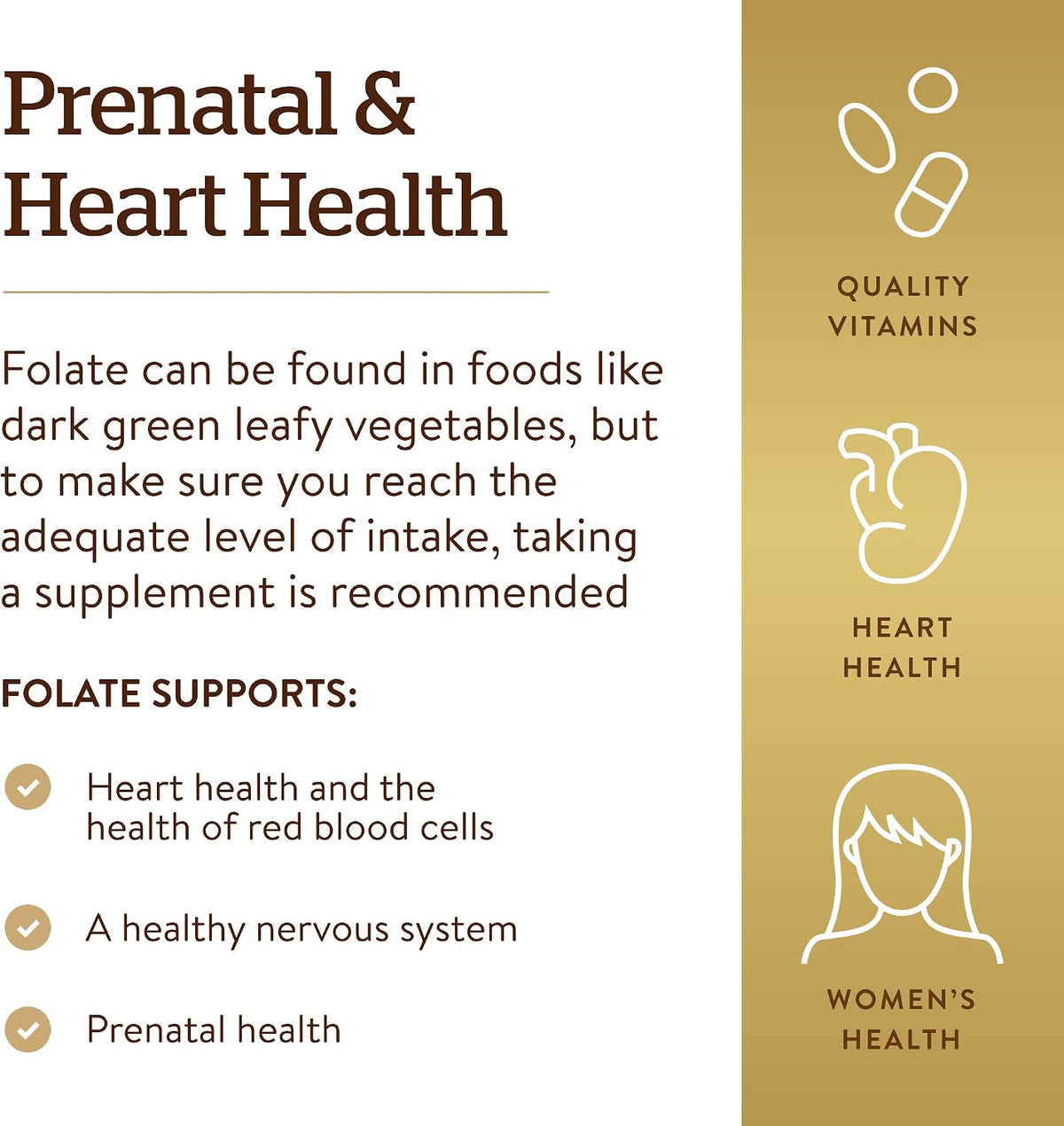 Solgar Folate 1,333 mcg DFE (800 mcg Folic Acid) - 250 Tablets - görsel 4