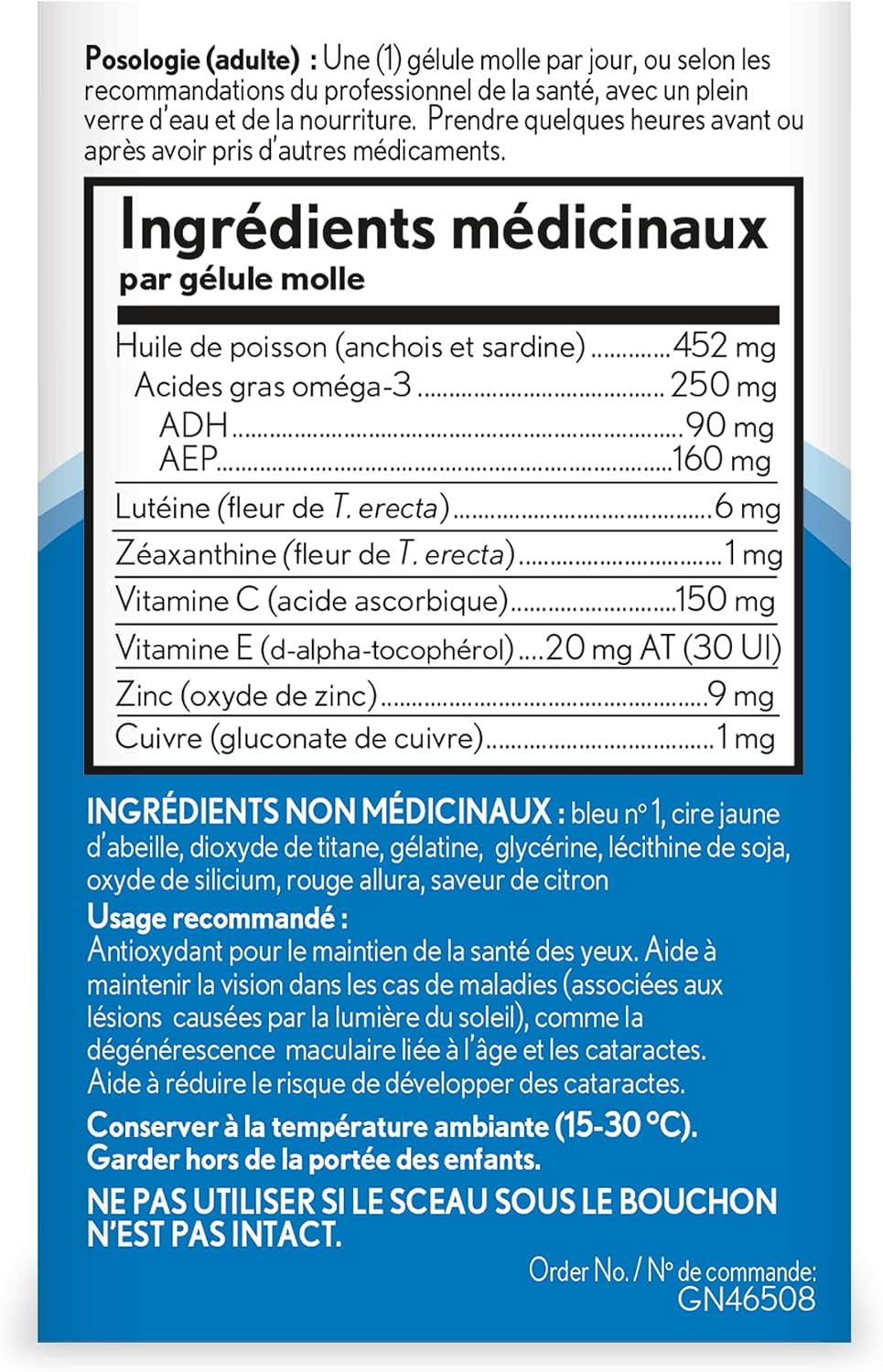 Ocuvite 50+ Eye Vitamin and Mineral Supplement, Multivitamin for Vision and Ocular Health with Omega-3, Zinc, Vitamins C and E, Lutein and Zeaxanthin, for Women and Men, 50 Softgels - görsel 4