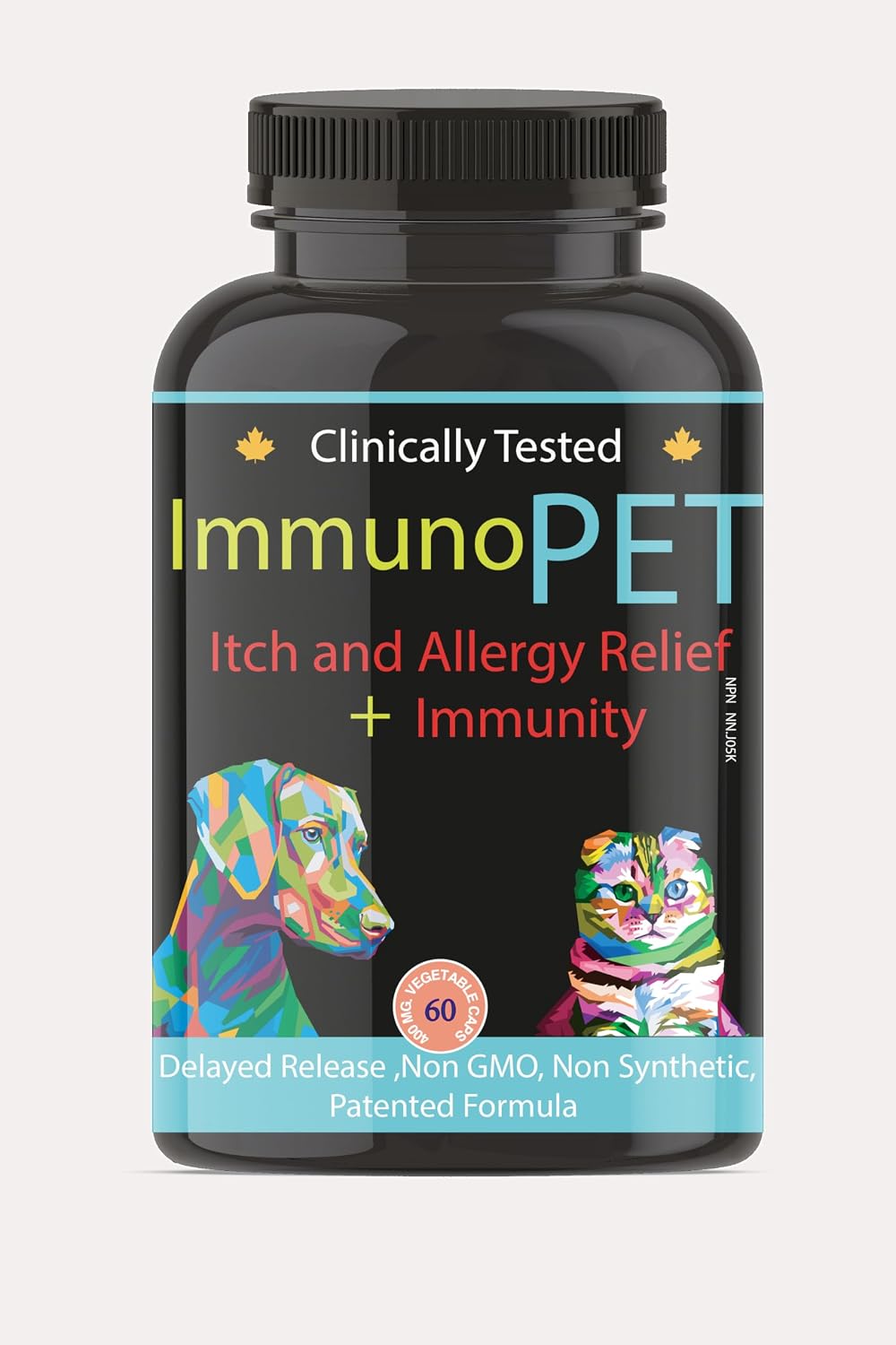 ImmunoPet Itchy Skin Relief for Dogs and Cats – 60 Capsules - görsel 1