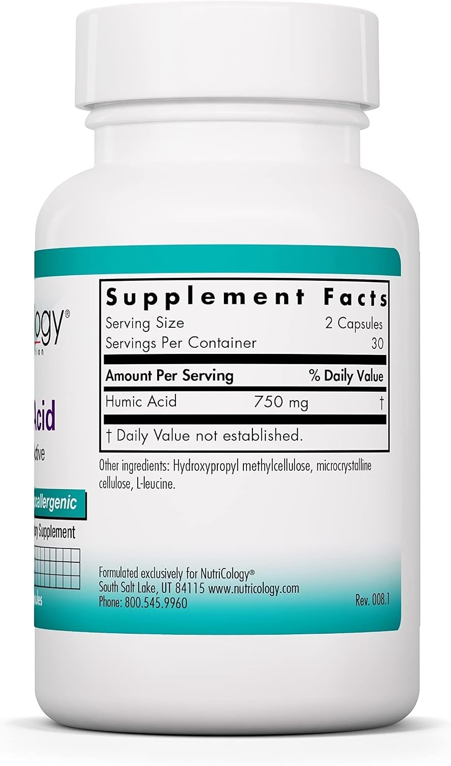 Allergy Research Group NutriCology Humic Acid - 750 mg - 60 Capsules - görsel 2