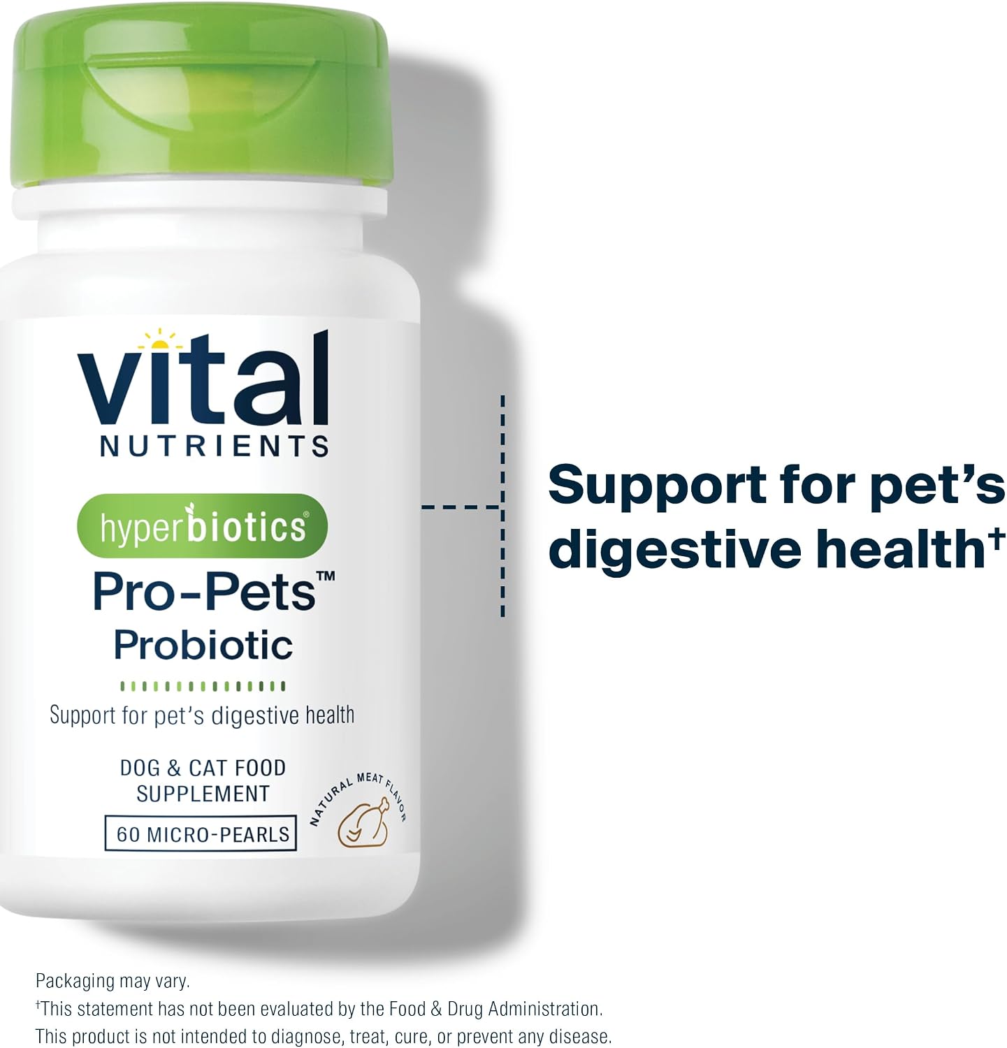 Vital Nutrients Pro Pets Probiotics for Dogs and Cats - 60 Micro Tablets - görsel 5