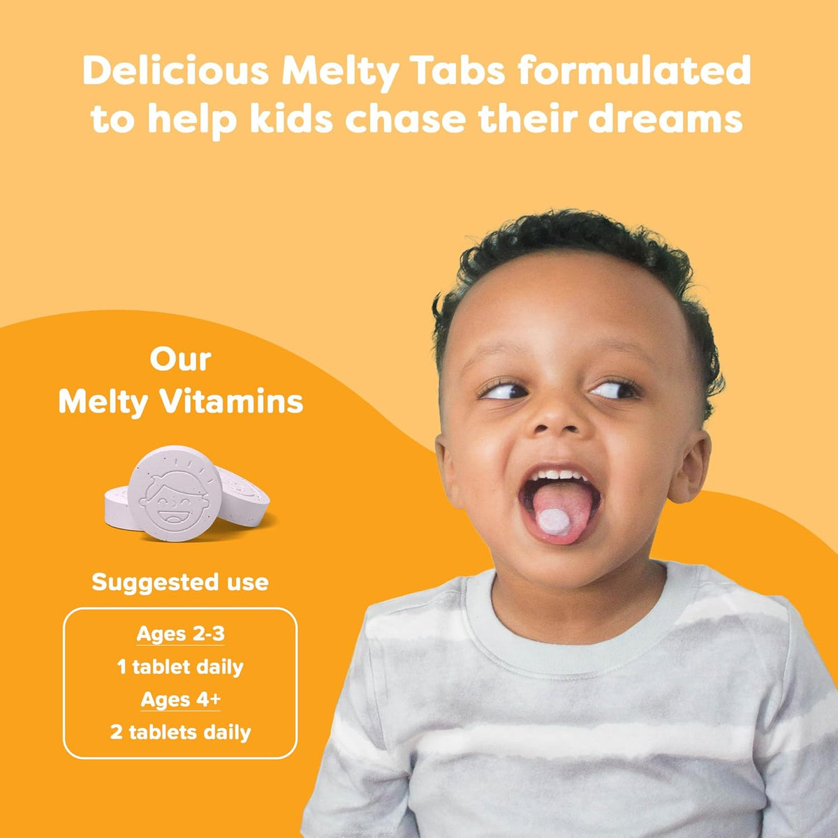 Renzo's Invincible Kids Vitamin C with Elderberry – Sugar-Free Dissolvable Melty Tabs, Orange Flavour, 60 Count - görsel 5