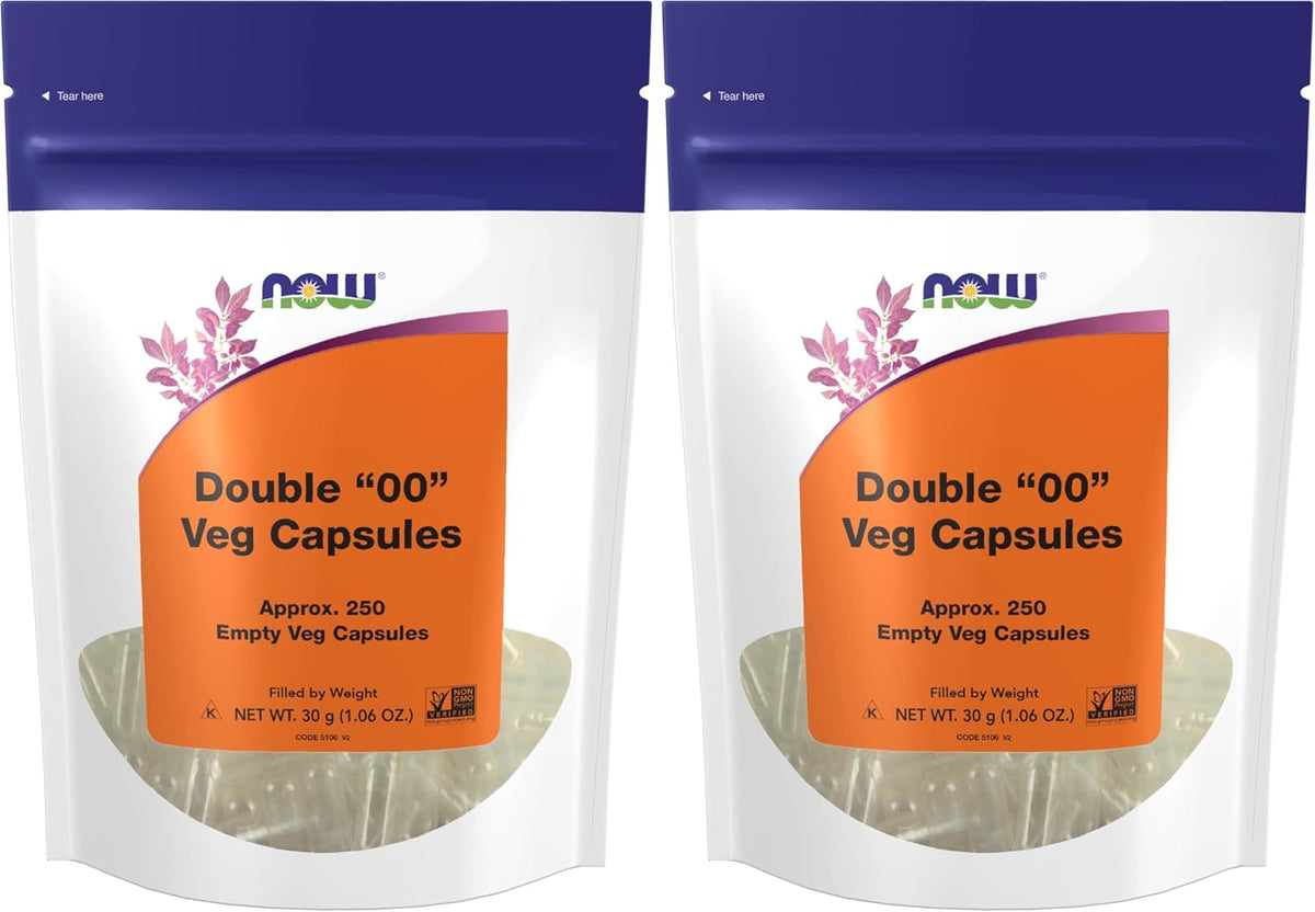 NOW Foods Empty Vegetarian Capsules, Size 00, 250 Capsules - görsel 10
