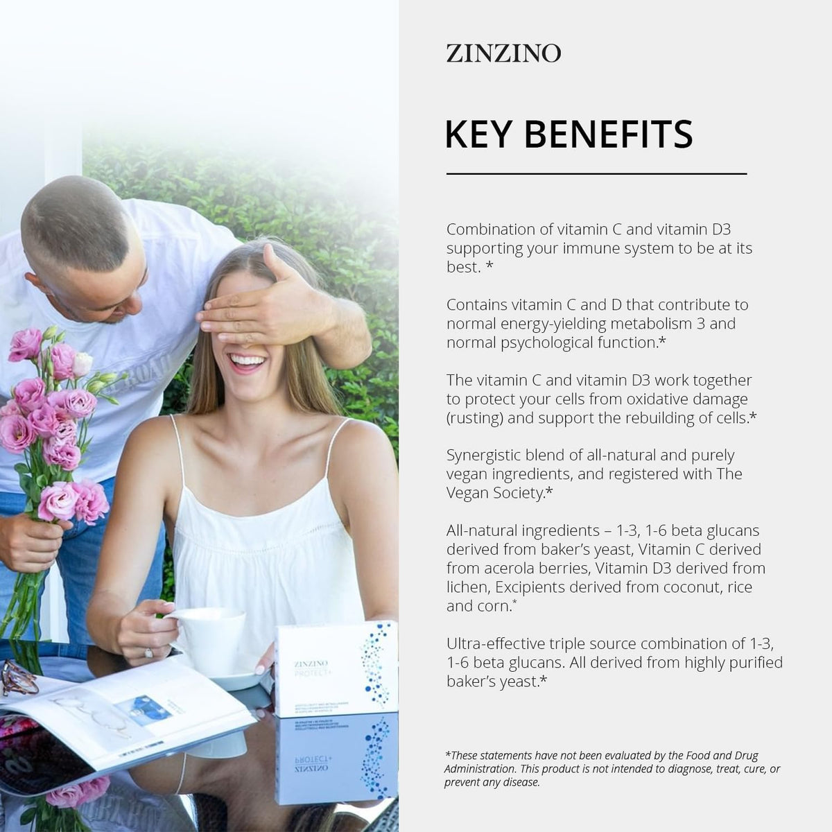 Zinzino Protect+ Immune Support Supplement – Beta-glucans help activate immune cells, supporting your body's first – Image 4