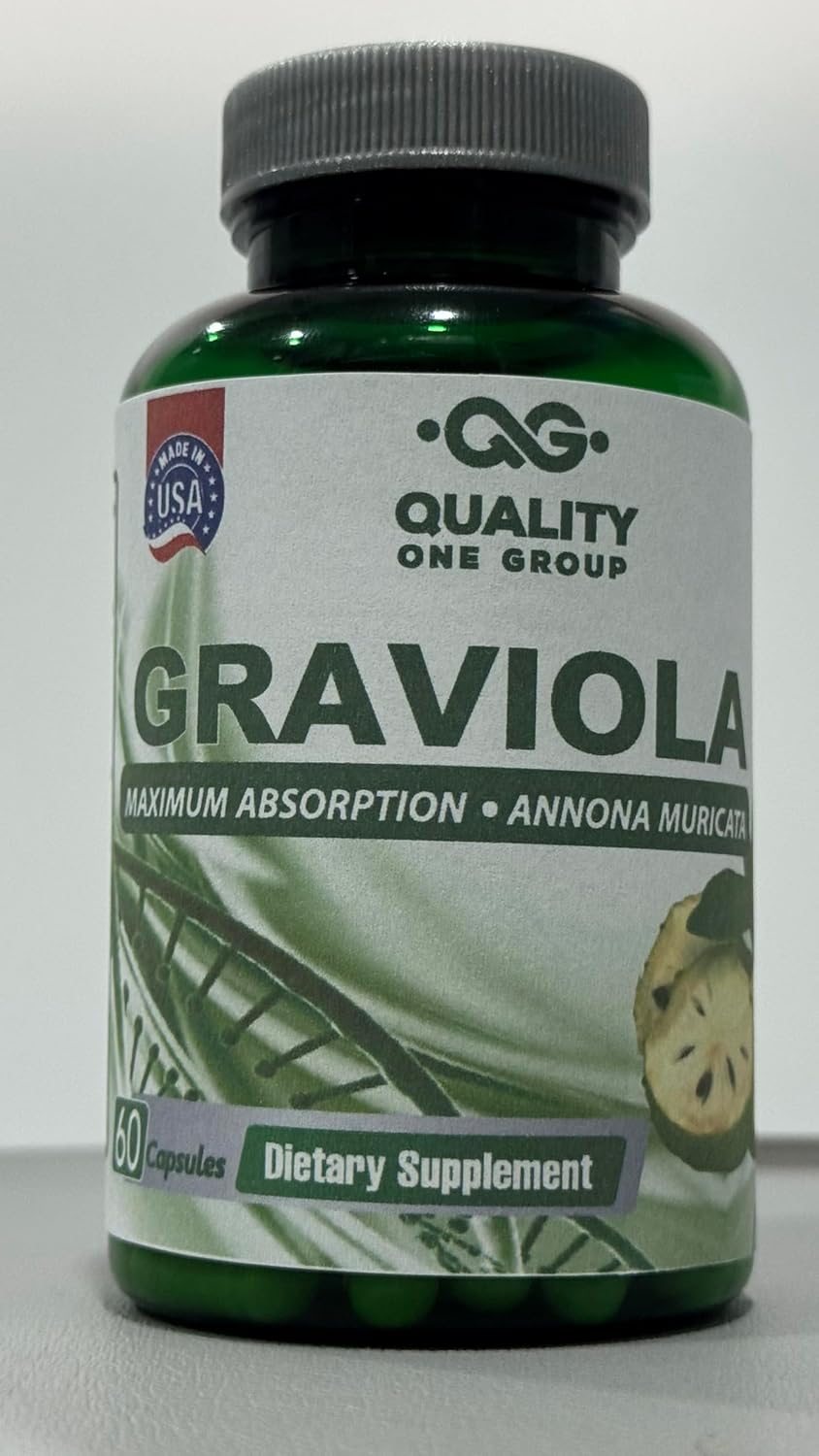 GRAVIOLA MAX - Pure Graviola Leaf Extract Supplement - Soursop (Annona muricata) - Immune Support & Antioxidants - görsel 7