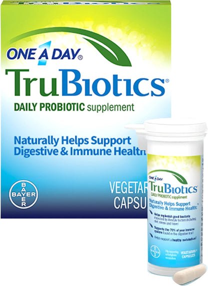 TruBiotics Daily Probiotic, 30 Capsules - Gluten-free, Soya Free Digestive and Immune Health Support Supplement for Men and Women