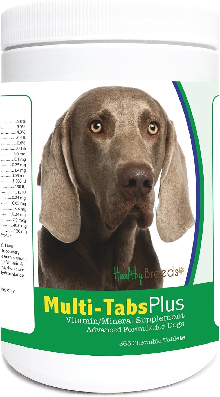Healthy Breeds Weimaraner Multi-Tabs Plus Chewable Tablets (365 Count) - görsel 1