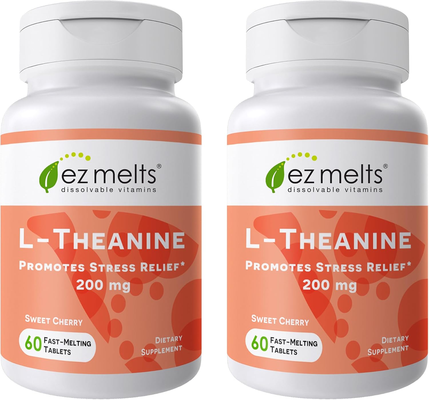 EZ Melts L-Theanine 200 mg – Calm & Relaxation Support – Natural Cherry Flavour – 60 Dissolvable Tablets - görsel 10