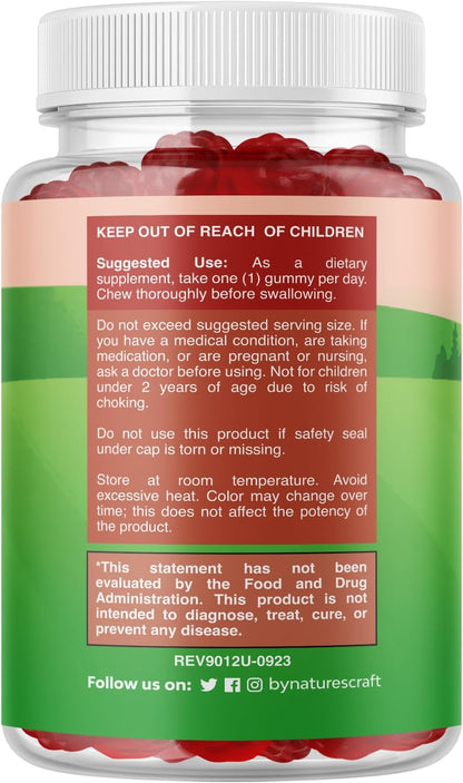 Chewable Vitamin D Gummies for Children - Delicious Vitamin D 1000 IU Per Serving - Toddler Immune Support Gummies - Berry Flavoured Supplement for Bone Health & Muscles - Gelatine Free - 60 Gummies