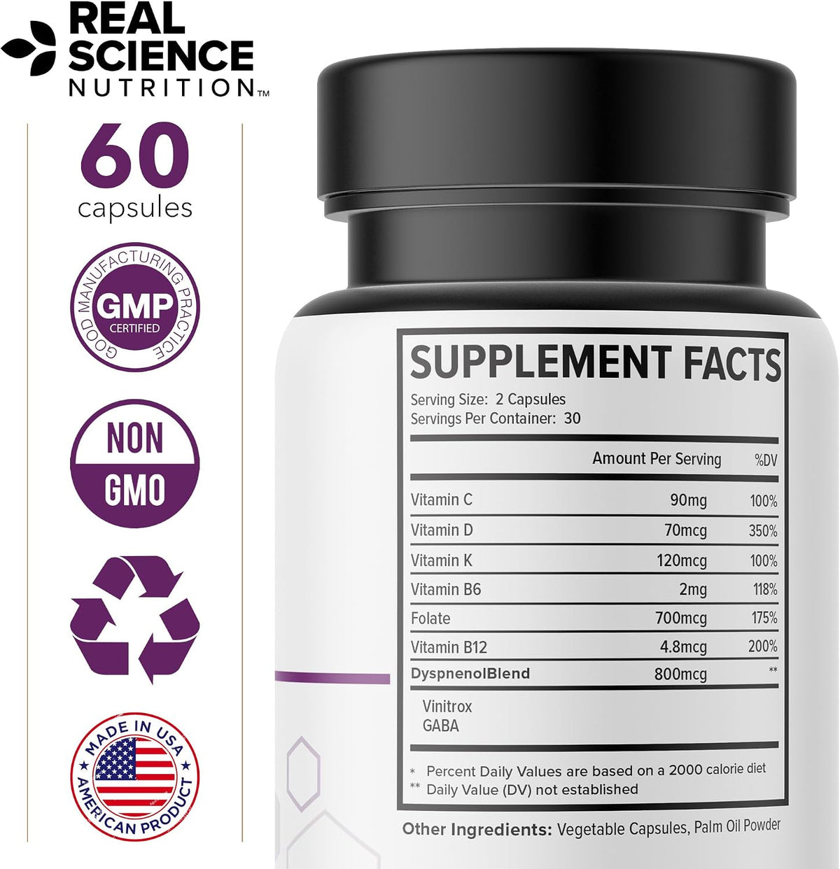 Real Science Dyspnenol - Natural Lung Support Supplement, 60 Capsules - görsel 9
