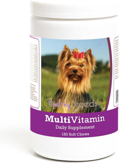 Healthy Breeds Yorkshire Terrier Multivitamin Soft Chews for Dogs (180 Chews)