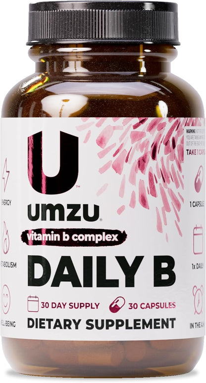 UMZU Daily B - Complete Vitamin B Complex Food Supplement, 30 Capsules