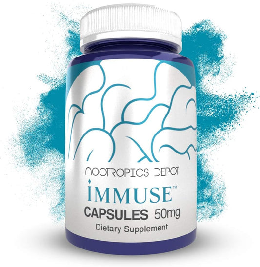 Nootropics Depot Immuse Capsules - 50mg - 30 Capsules - Lactococcus lactis strain plasma paraprobiotic