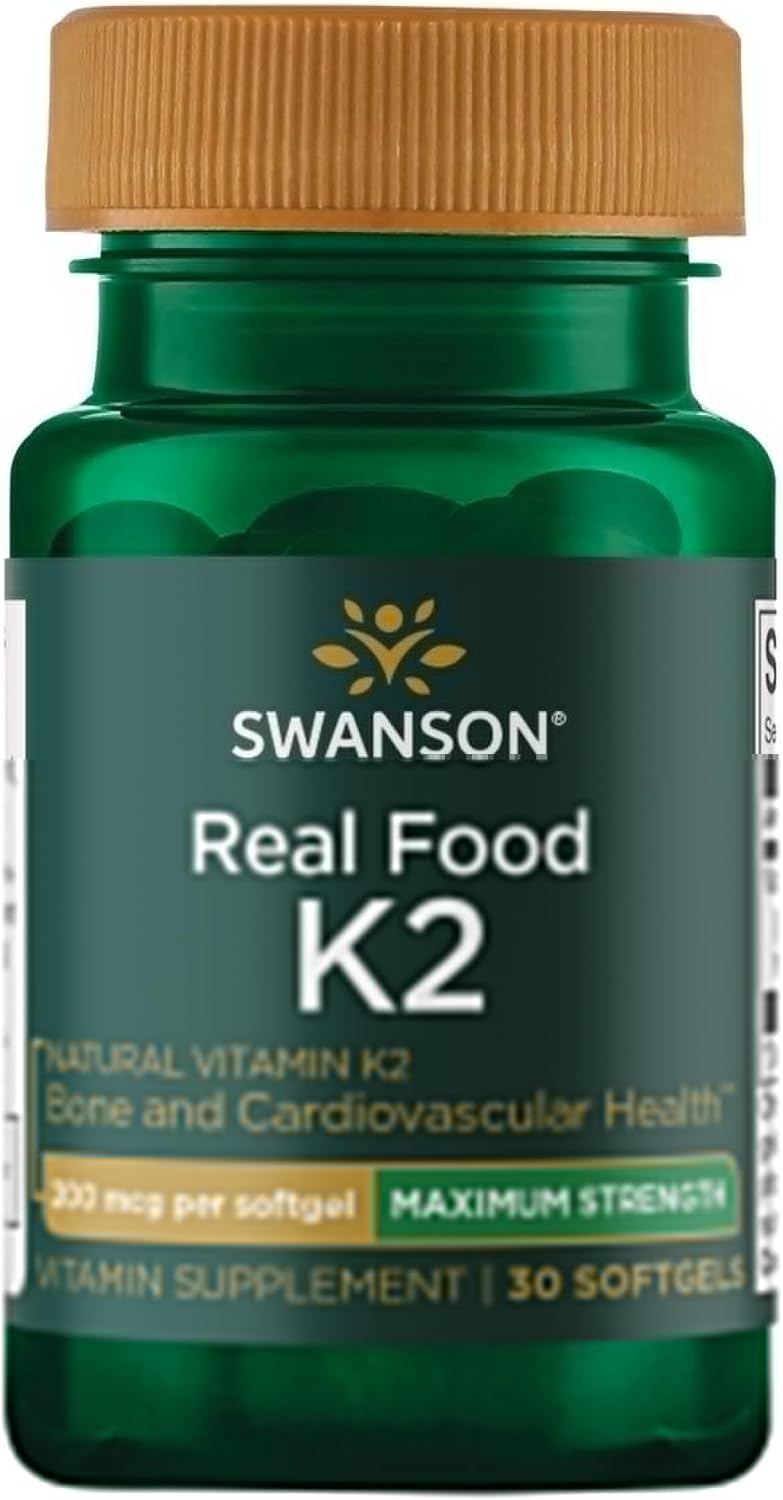 Swanson Maximum Strength Vitamin K2 (MK-7) – 200 mcg, 30 Softgels - görsel 1