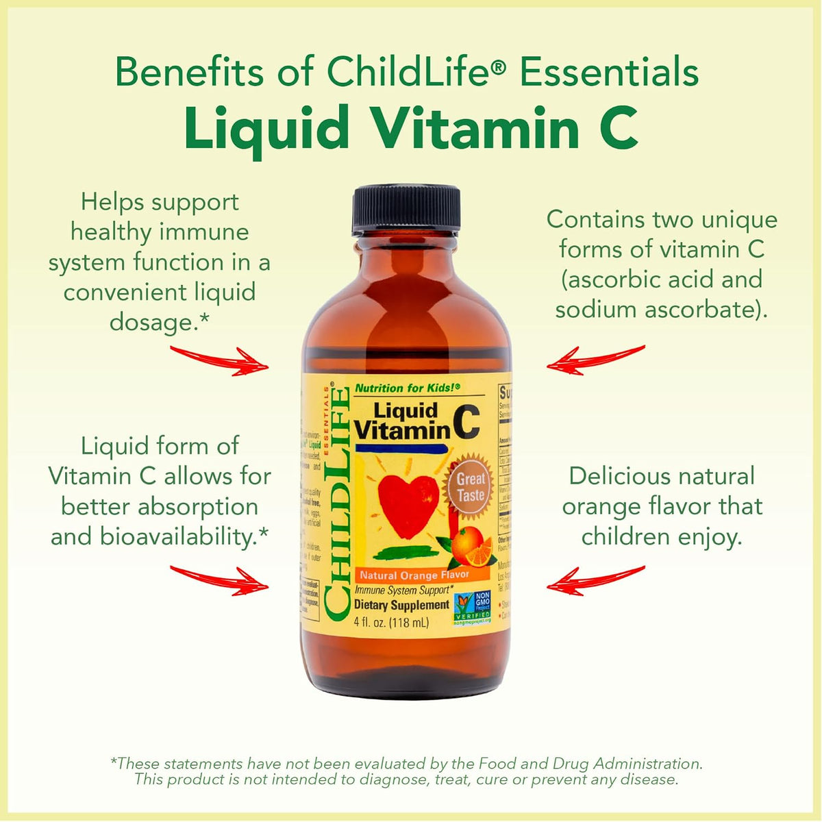 CHILDLIFE ESSENTIALS Immune Support 4-Pack - Bundle of Liquid Vitamins & Minerals for Children, Infants and Toddlers, Includes Vitamin D3, Vitamin C, First Defence, Echinacea - görsel 4