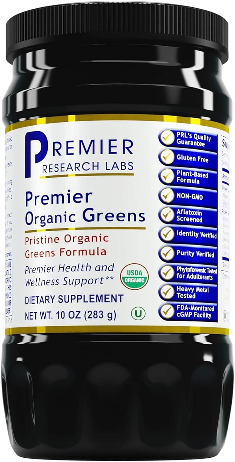 Premier Research Labs Premier Organic Greens - Super Greens Powder, 10 oz - görsel 1