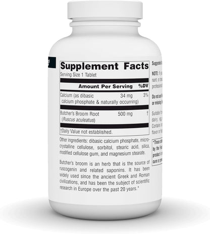 Source Naturals Butcher's Broom Food Supplement - Ruscus Aculeatus - 250 Tablets