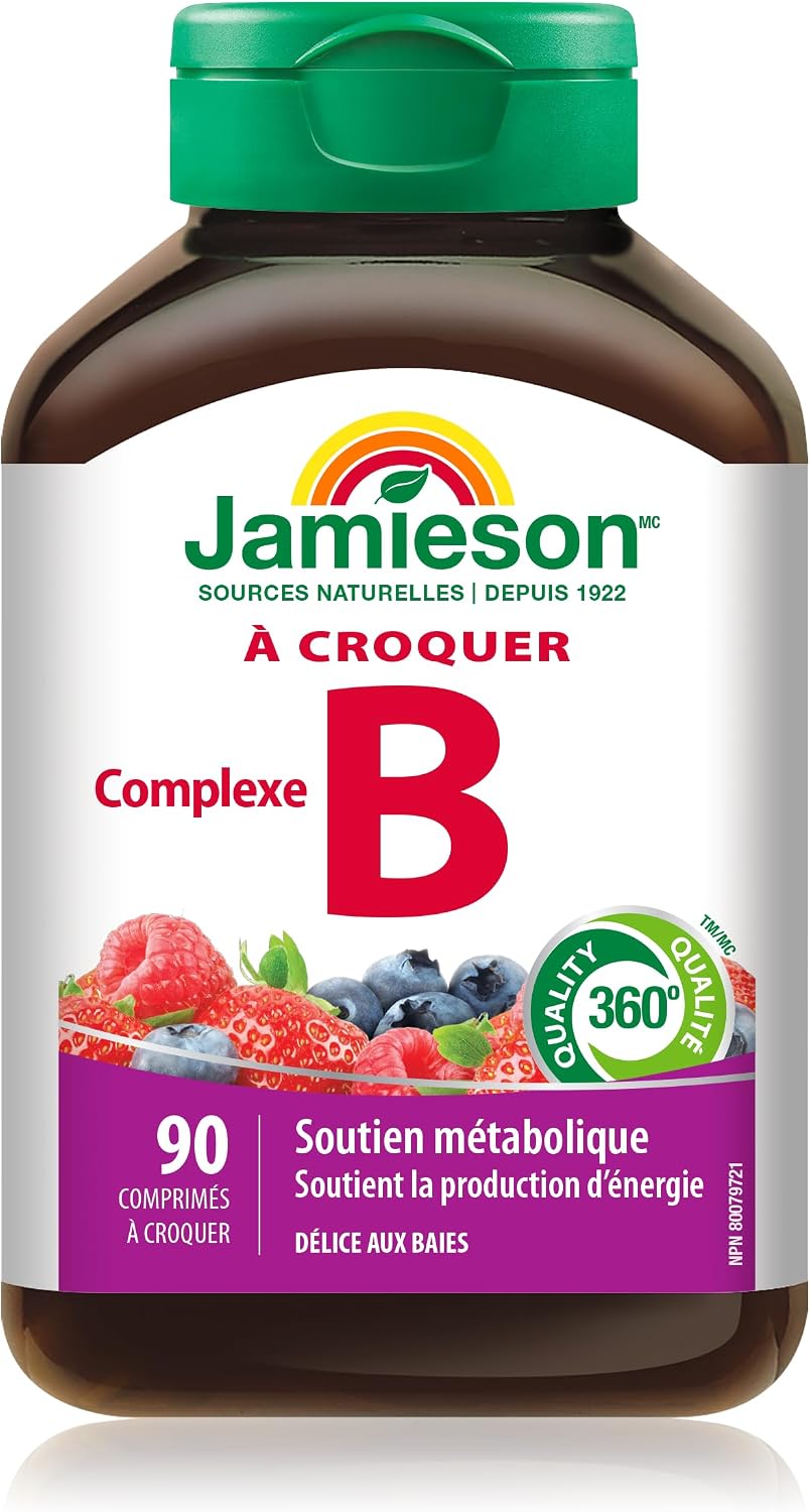 Jamieson Delicious Chewable Formula B Complex Berry Bliss 90 Tablets - görsel 2