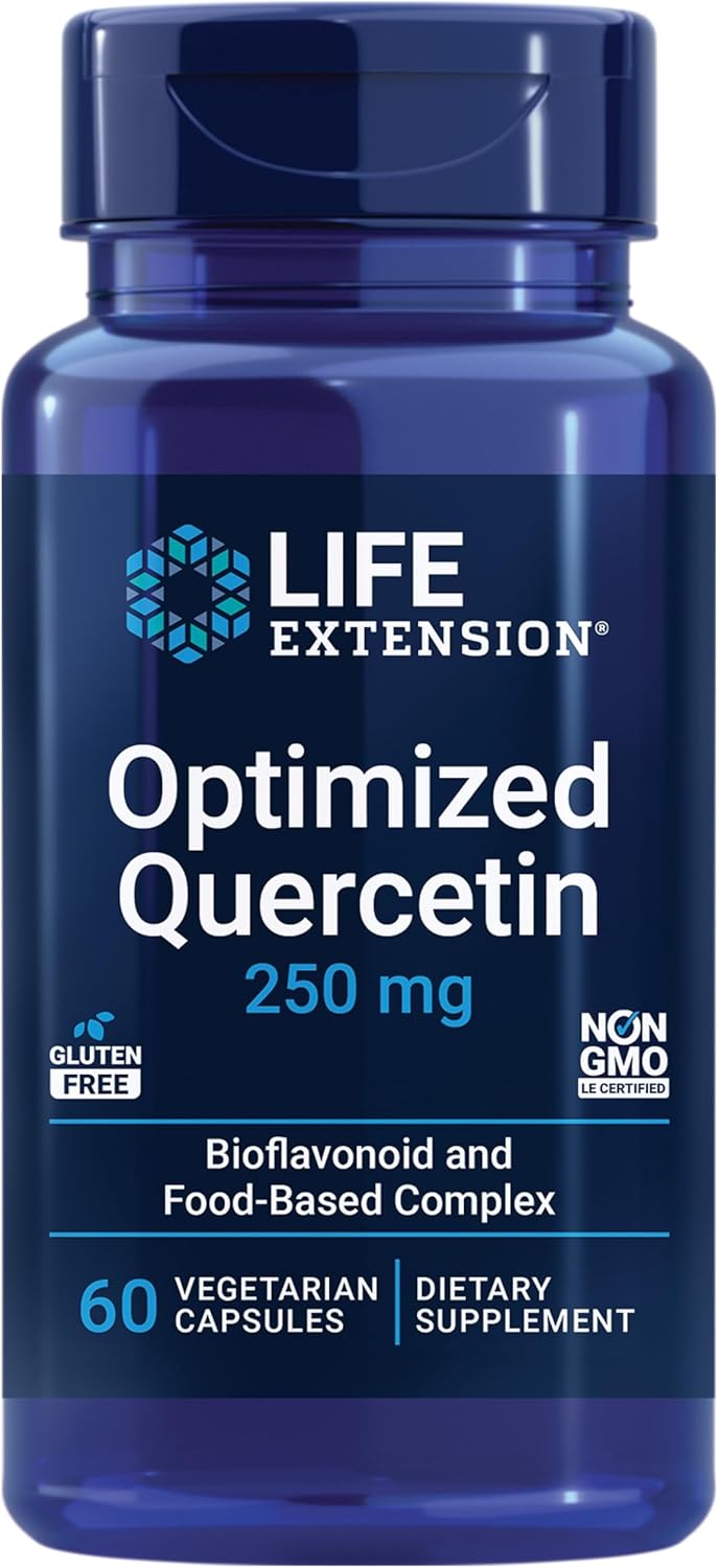 Life Extension Optimised Quercetin 250 mg – 60 Vegetarian Capsules - görsel 1