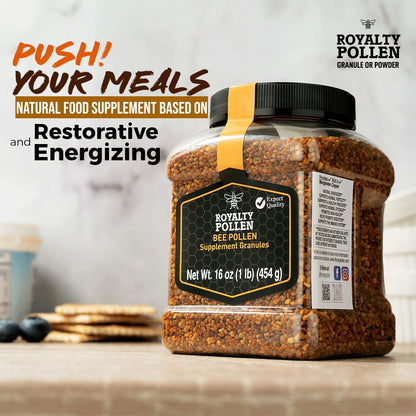 Royalty Pollen Bee Pollen Powder | 100% Pure, Fresh, Natural Raw Bee Pollen