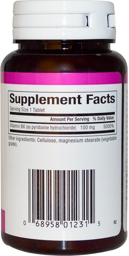 Natural Factors B-6 Pyridoxine HCl 100 mg, 90 Tablets