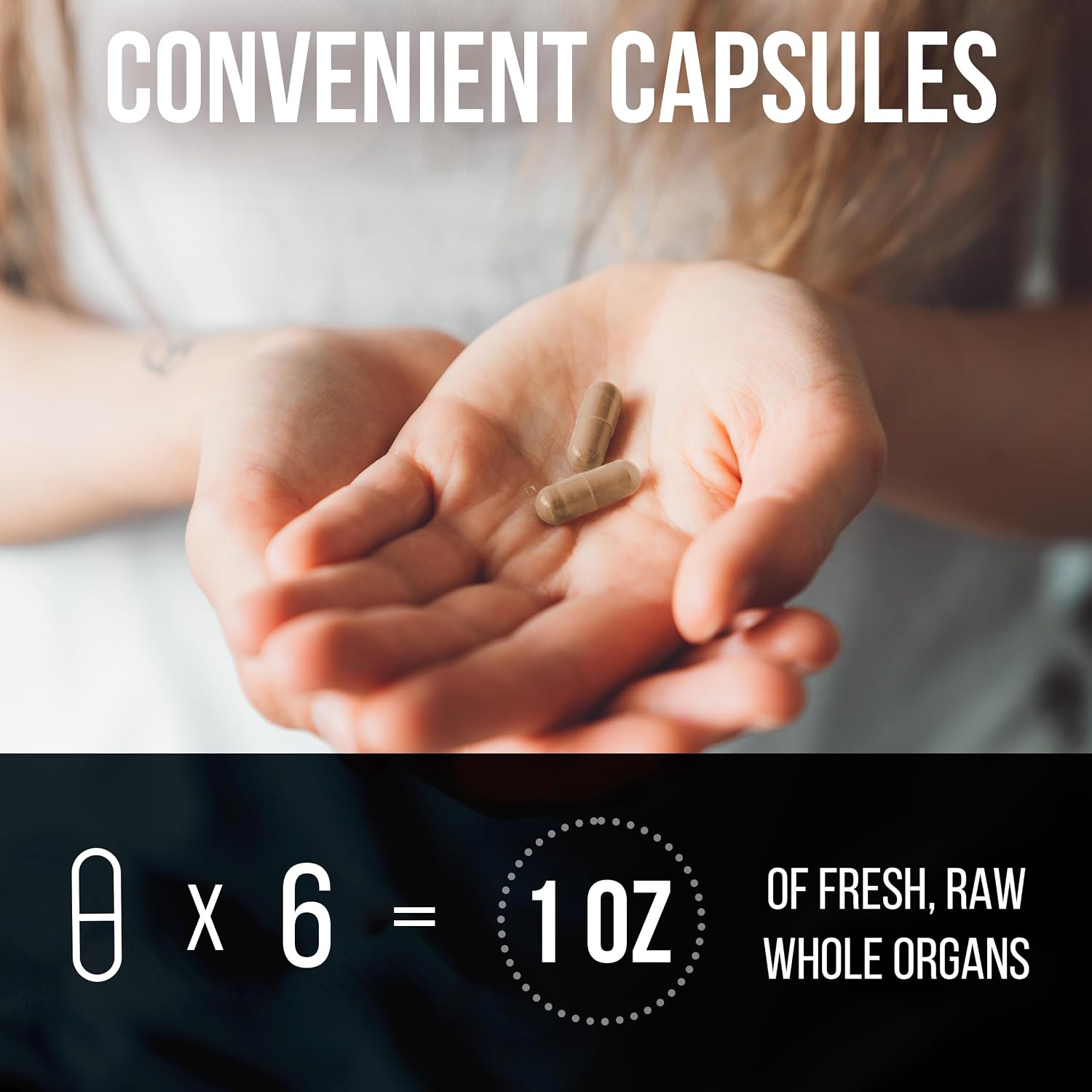 Beef Organ Supplement Complex – 10 Organ Grass-Fed Proprietary Blend: Liver, Marrow, Brain, Thymus, Spleen, Kidney, Colostrum, Heart, Pancreas, Gallbladder – 180 Capsules - görsel 4