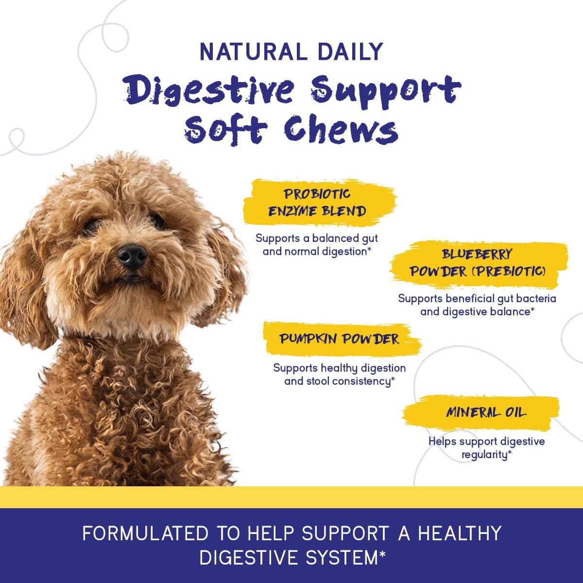 PupGrade Digestive Support for Dogs, Duck Flavour - 60 Soft Chews - görsel 5
