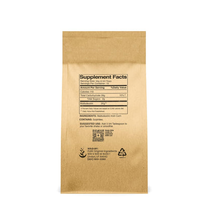 Pure Original Ingredients Maltodextrin (454 g) – Unflavoured Binder & Thickener, Gluten-free, No Additives