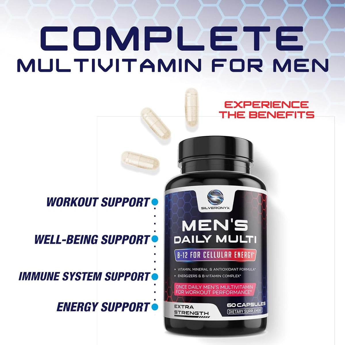 Men’s Daily Multivitamin – 60 Capsules - görsel 5