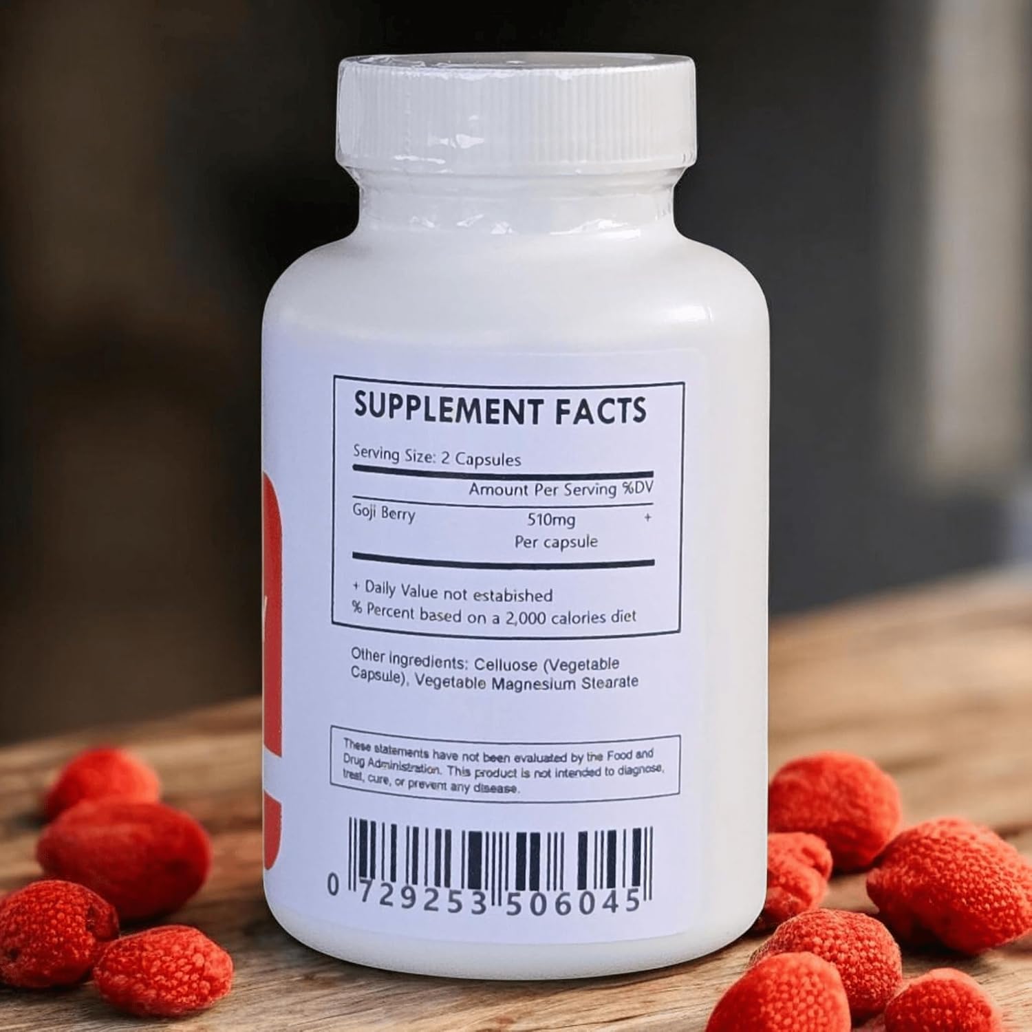 Goji Berry Capsules - Organic - 60 - görsel 2
