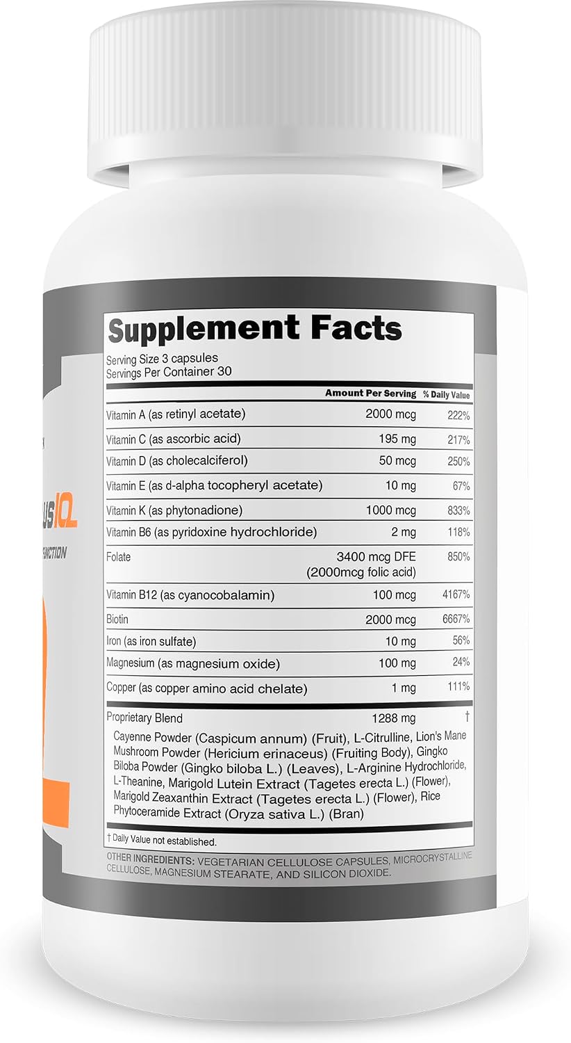 Reviva Brain Plus IQ - Brain Boosting Supplement for Memory, Focus & Clarity - görsel 2