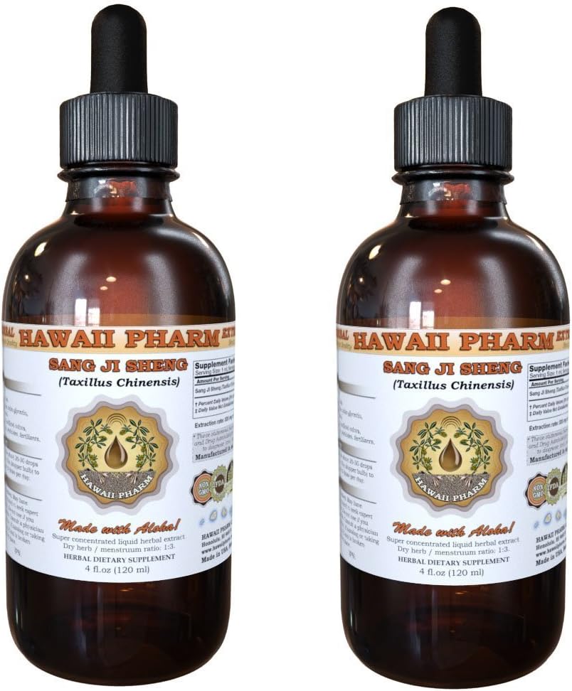 Sang Ji Sheng Tincture - Mulberry Mistletoe (Taxillus Chinensis) Stem Liquid Extract - Herbal Supplement by Hawaii Pharm (2x946 ml) - görsel 9