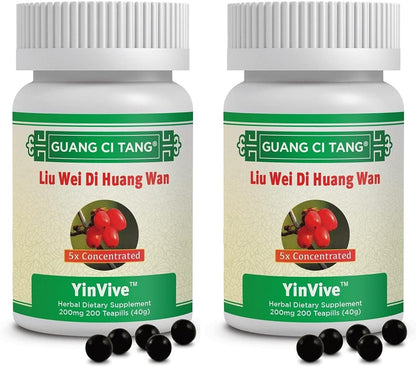 Activeherb Guang Ci Tang YinVive Liu Wei Di Huang Wan, 200 Teapills - Pack of 2