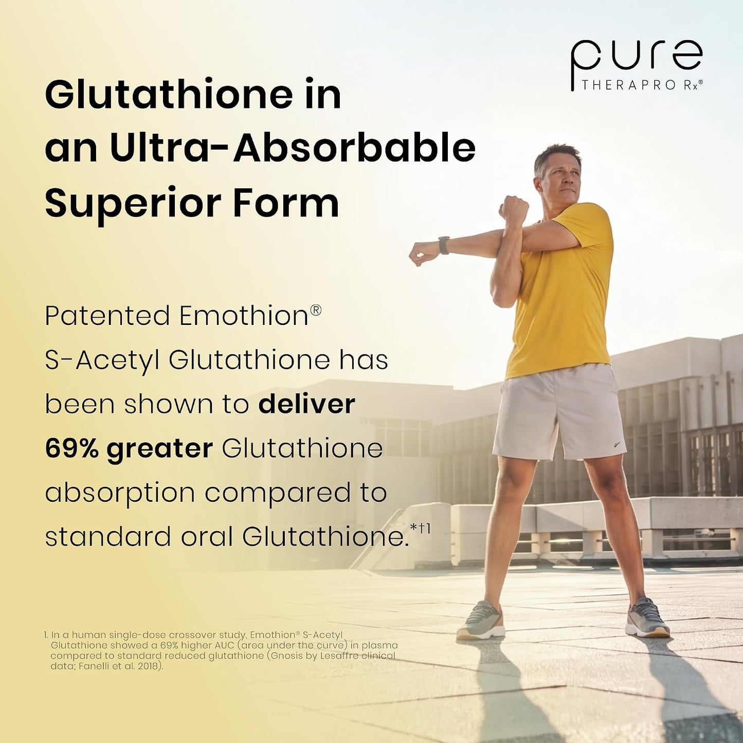 Pure Therapro Rx S-Acetyl Glutathione Gold, Extra Strength – 100mg, 120 Capsules - görsel 6