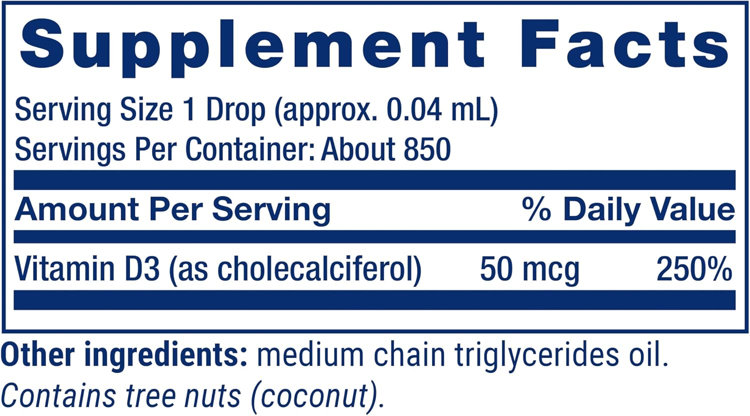 Life Extension Liquid Vitamin D3, 50 mcg (2000 IU), Unflavoured, 29.57 ml - görsel 4