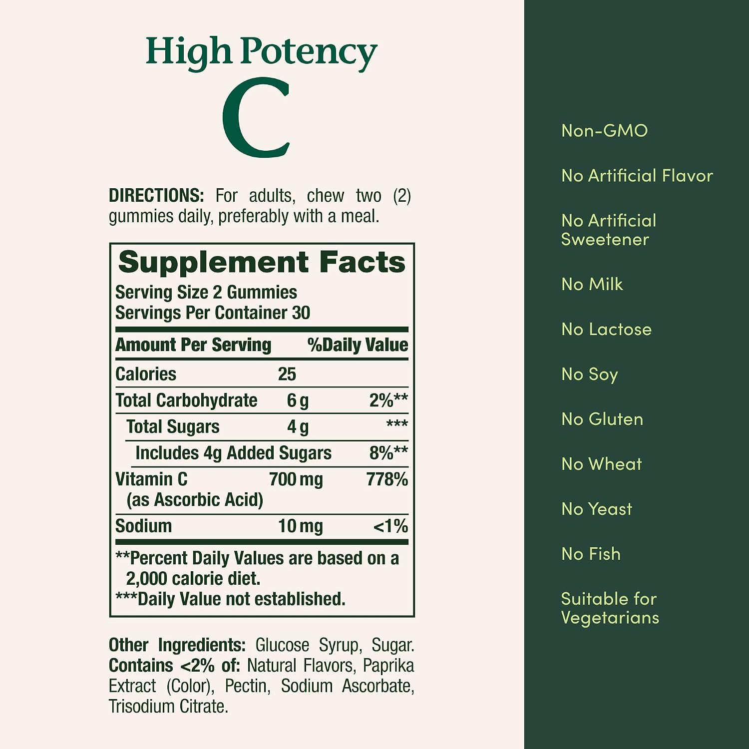 Nature's Bounty Vitamin C Gummies 700mg - High Potency Immune Support Supplement, Orange Flavour, 60 Count - görsel 5
