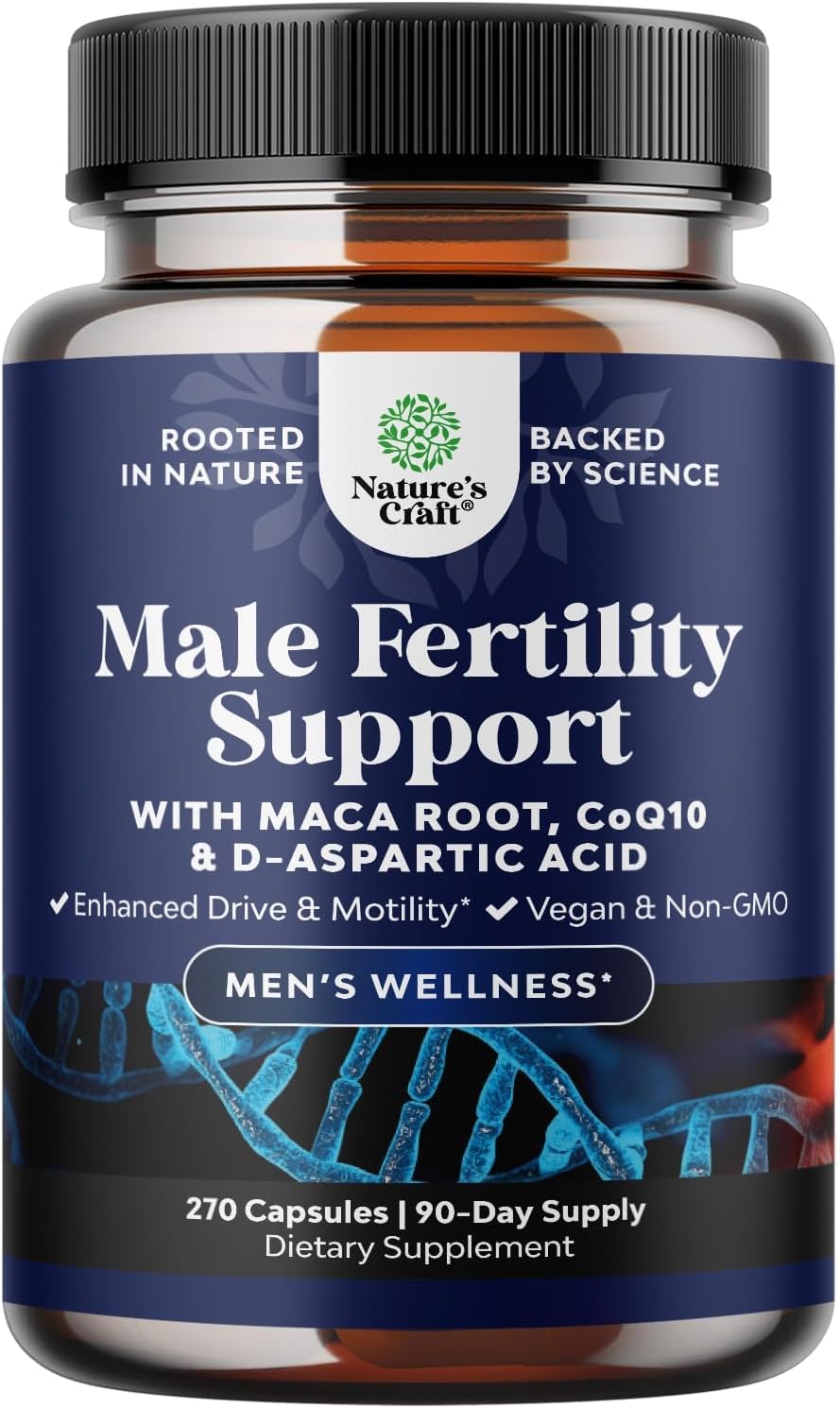 Natures Craft Pre-Conception Male Fertility Supplement – 270 Capsules - görsel 1