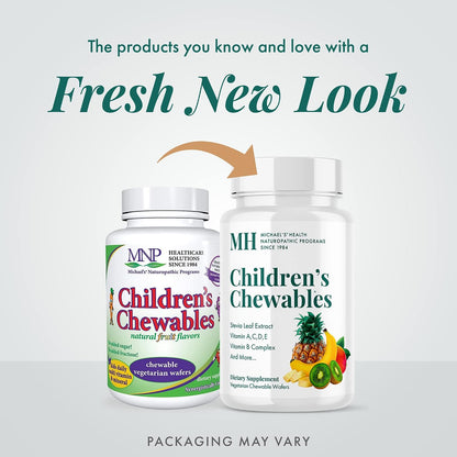 Michael's Health Children's Chewables - Multivitamin & Mineral Supplement - Fruit Punch Flavour - 120 Vegetarian Wafers